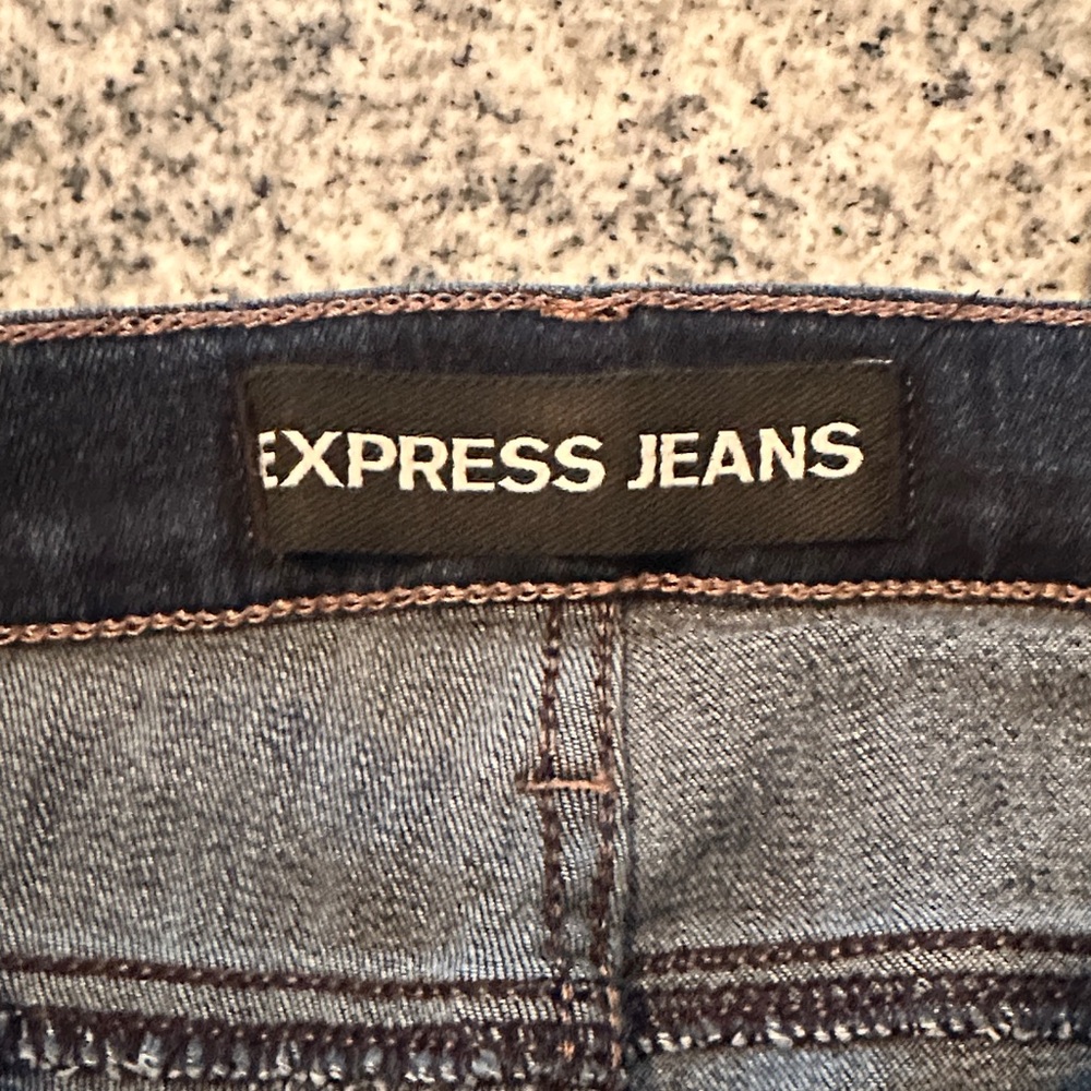 Express Denim Jeans in Deep Blue- Mua- Midrise 6R - Picture 3 of 6